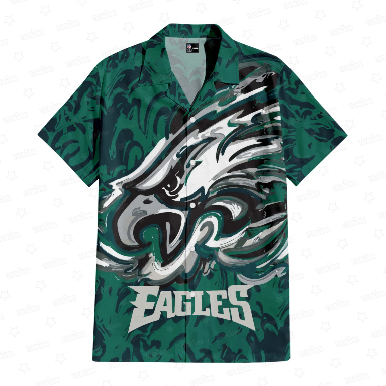 Philadelphia Eagles Oil Painting Art Print Hawaiian Shirt