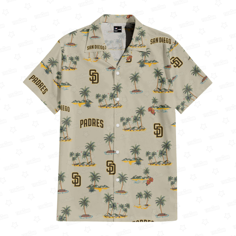 San Diego Padres Coastal Odyssey Hawaiian Shirt