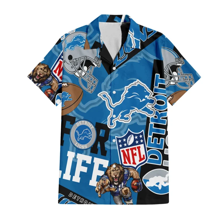 Detroit Lions For Life Hawaiian Shirt