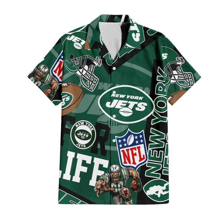 New York Jets For Life Hawaiian Shirt