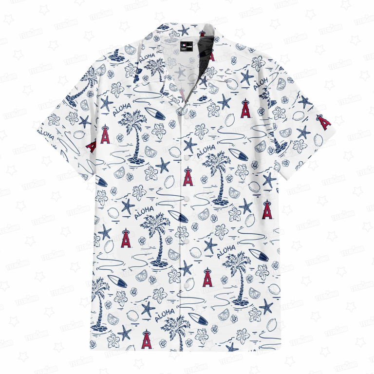 Los Angeles Angels Aloha Paradise Hawaiian Shirt